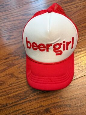 BeerGirl Red and White Trucker Hat